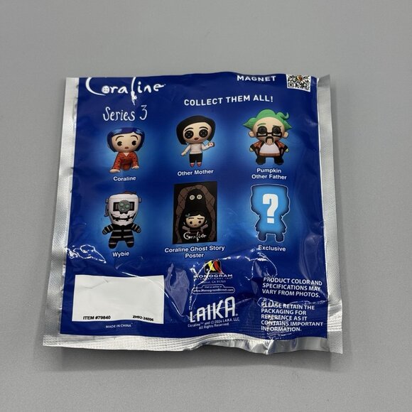 Coraline Series 3 Blind Bag Magnet OTHER FATHER New Open Bag - Picture 4 of 4